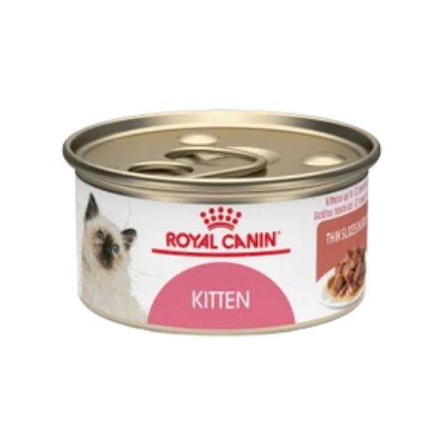 Royal Canin Kitten Thin Slices in Gravy Canned Cat Food 12 ct