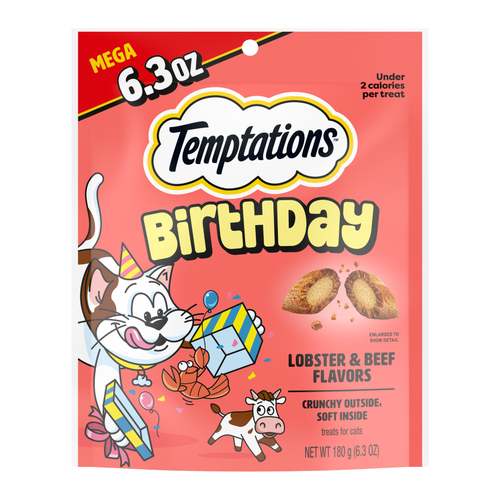 Whiskas Temptations Birthday Cat Treats 6.3 oz