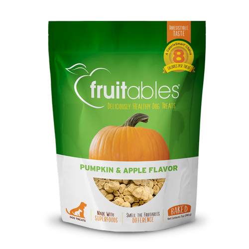 Fruitables Pumpkin & Apple Flavor Crunchy Dog Treats 7 oz