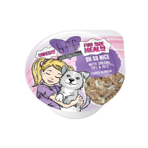 Weruva B.F.F. Fun Size Meals Oh So Nice with Sirloin Tips & Rice Cooked in Broth Wet Dog Food