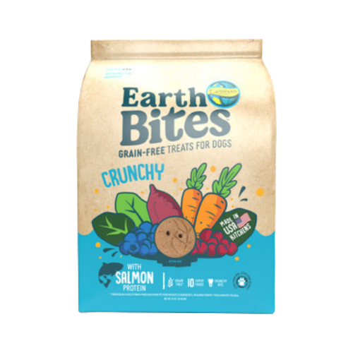 Earthborn EarthBites Grain-Free Salmon & Pumpkin Recipe Crunchy Dog Treats 10 oz
