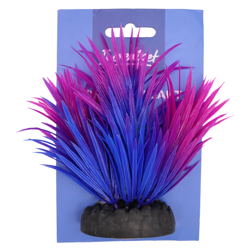 Incredipet Plastic Bulbophyllum Aquarium Plant, Purple 4 in