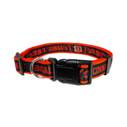Pets First Cincinnati Bengals Satin Adjustable Dog Collar