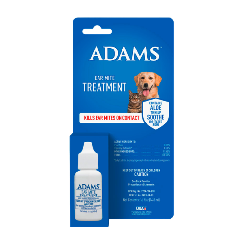 Adams Clear Ear Mite Treatment for Dogs & Cats .5 oz
