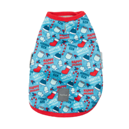 Fuzzyard Holiday Frosty Festive Szn Dog Wrap Vest