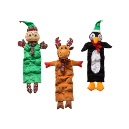 Spot Holiday Multi Squeaker Plush Dog Toy, Assorted 