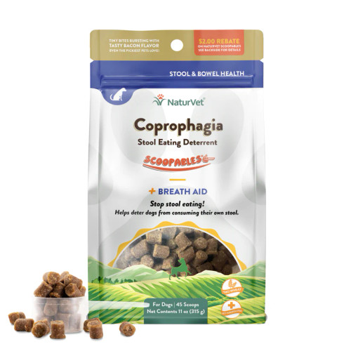 Naturvet Scoopables Coprophagia Stool Eating Deterrent for Dogs 11 oz