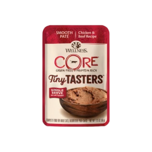 Wellness CORE Tiny Tasters Minced Chicken & Beef Wet Cat Food Pouch