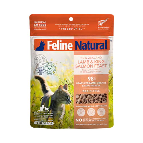 Natural Pet Food Group Grass-Fed Lamb & King Salmon Feast Freeze-Dried Cat Food 3.5 oz