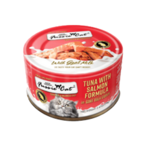 Fussie Cat Tuna with Salmon Formula in Goat Milk Gravy Canned Cat Food