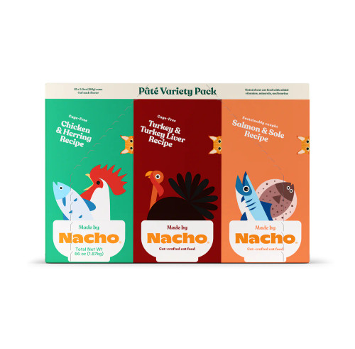 Made By Nacho Pate Canned Cat Food Variety Pack 12 ct