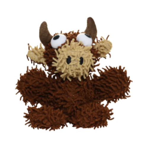 Tuffy's Mighty Microfiber Benny The Bull Durable Dog Toy 