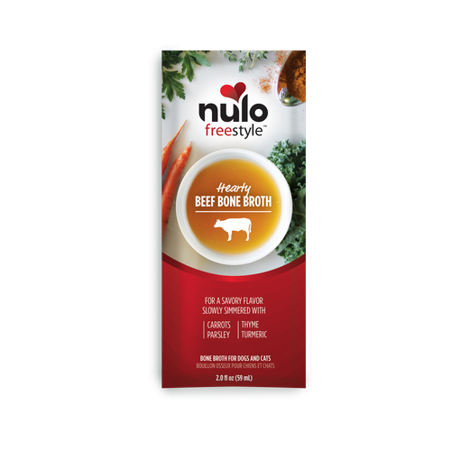 Nulo Freestyle Grass-Fed Beef Bone Broth Dog Food Topper 2 oz