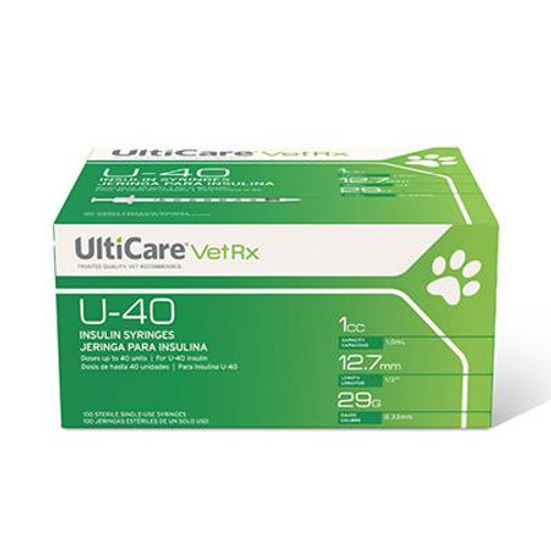 その他 MINUIT UNI IVL U-40 Insulin Syringes 1/2 Unit Markings - Feeders Pet Supply