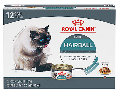 Royal Canin Hairball Care Thin Slices in Gravy Canned Cat Food, 3 oz 12 ct