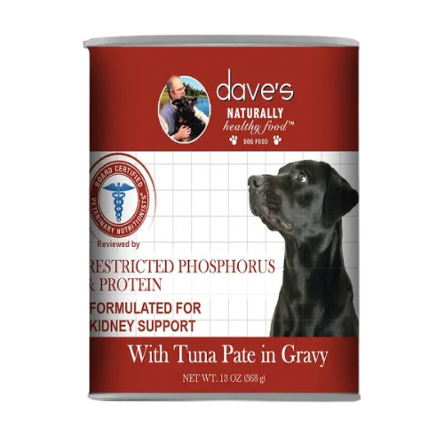 Dave's Renal Restricted Phosphorus & Protein, Tuna Pate in Gravy Canned Dog Food