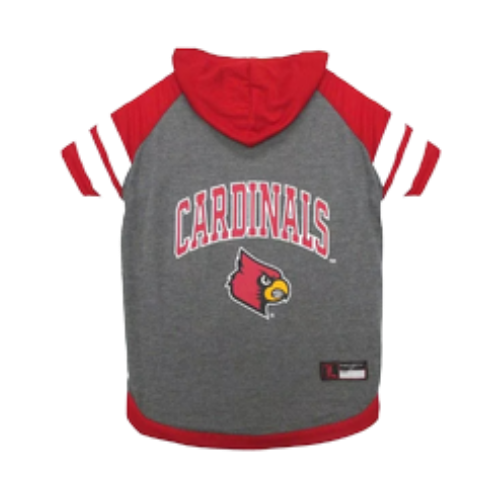 Pets First University of Louisville Cardinals Hoodie Pet Tee