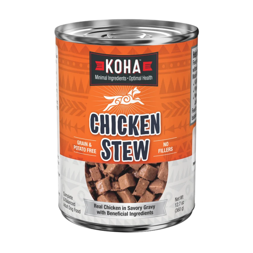 Koha Minimal Ingredient Grain-Free Chicken Stew Canned Dog Food