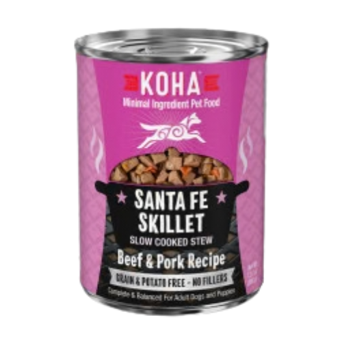 Koha Santa Fe Skillet Slow Cooked Beef & Pork Stew Canned Dog Food
