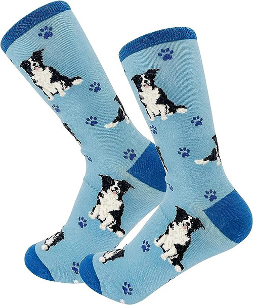 E & S Imports Pet Lover Socks Border Collie Dog, Unisex, One Size Fits Most 