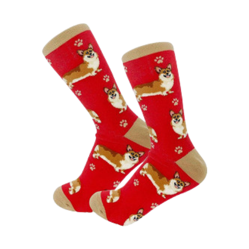 E & S Imports Pet Lover Socks Corgi Dog, Unisex, One Size Fits Most 