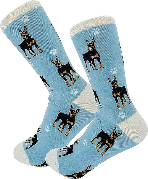 E&s Imports Pet Lover Socks Doberman Dog, Unisex, One Size Fits Most 