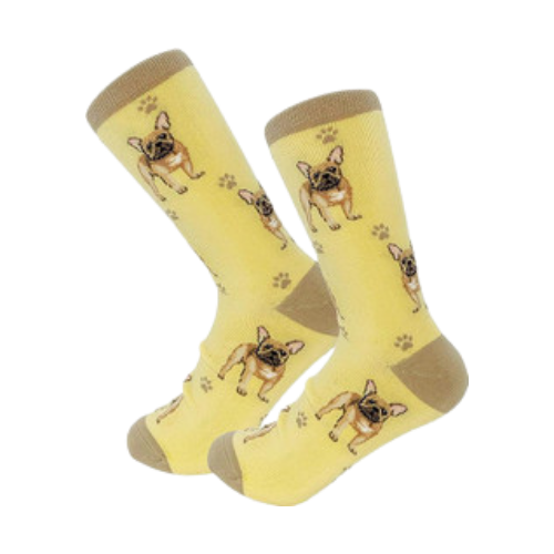 E & S Imports Pet Lover Socks French Bulldog, Unisex, One Size Fits Most 