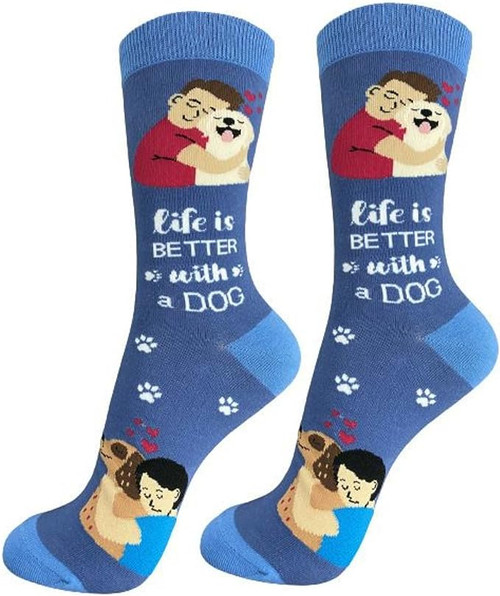 E & S Imports Pet Lover Socks Love My Dog, Unisex, One Size Fits Most 