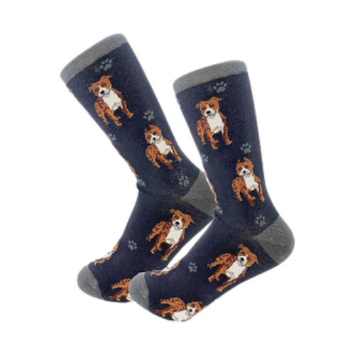 E & S Imports Pet Lover Socks Pit Bull Dog, Unisex, One Size Fits Most 