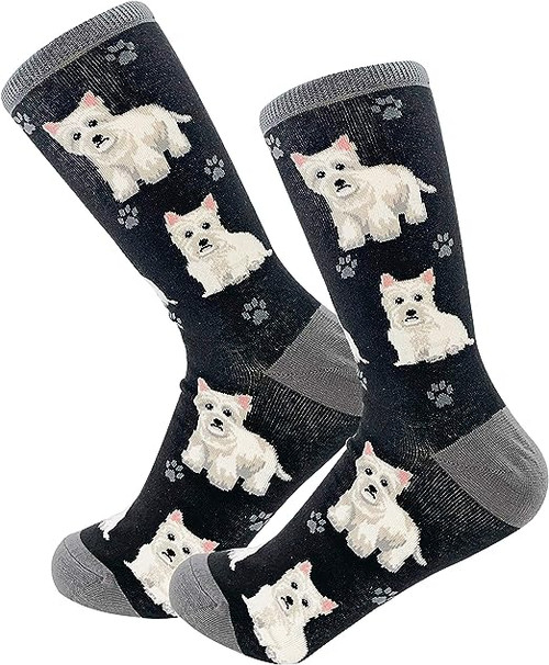 E&s Imports Pet Lover Socks Westie Dog, Unisex, One Size Fits Most 