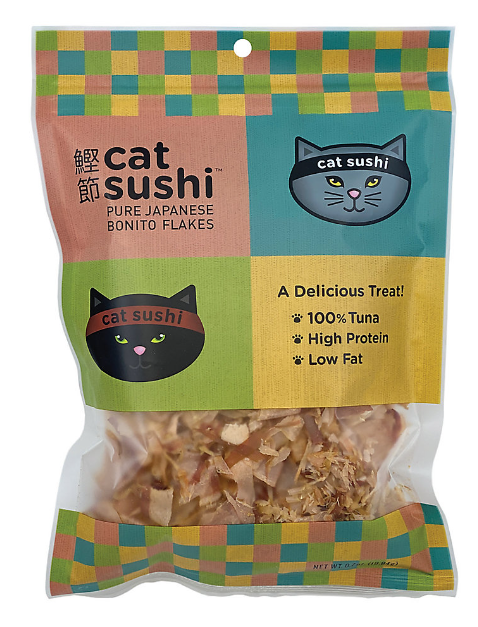 Cat Sushi Cat Sushi Bonito Flakes Classic Cut Cat Treats .7 oz