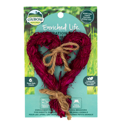 Oxbow Enriched Life Celebration Heart Small Animal Toy 