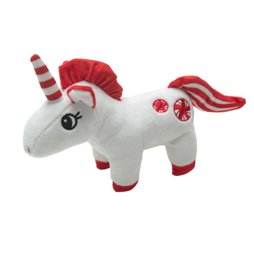 Snugarooz Pepper the Unicorn Plush Holiday Dog Toy 8 in