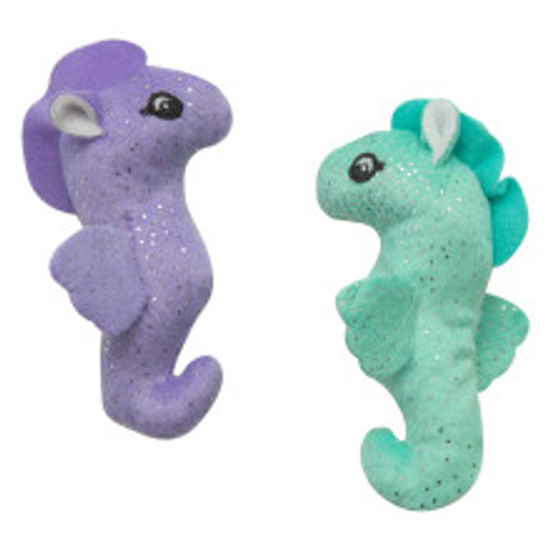 Snugarooz Kitty Seahorse with Crinkle & Catnip Cat Toy 2 pk