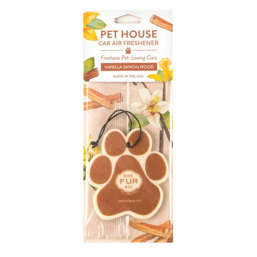 Pet House Vanilla Sandalwood Car Air Freshener 