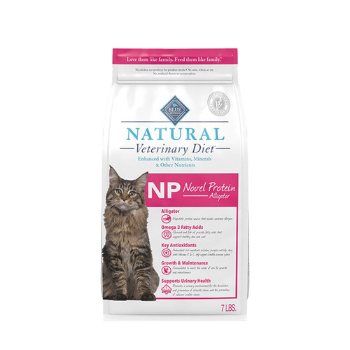 BLUE Natural Veterinary Diet NP Alligator for Cat - Dry