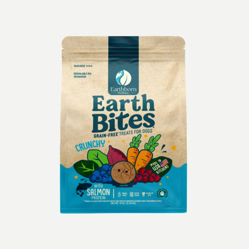 Earthborn EarthBites Grain-Free Salmon & Pumpkin Recipe Crunchy Dog Treats 2 lb