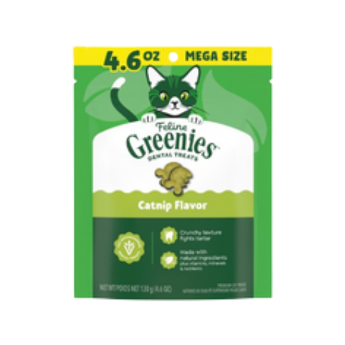 Greenies Feline Dental Treats Catnip Flavor For Cats