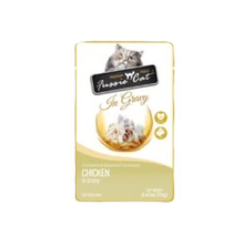 Fussie Cat Chicken with Gravy Wet Cat Food Pouch
