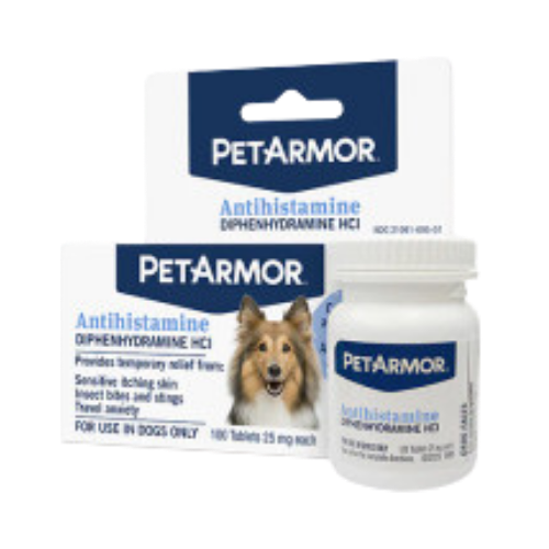 Petarmor Antihistamine Allergy Tablets for Dogs 100 ct