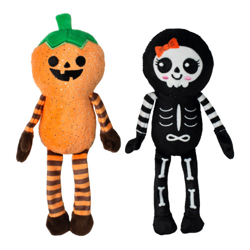 Pet Fringe Studio Halloween Oh My Gourd Plush Dog Toys 2 pk