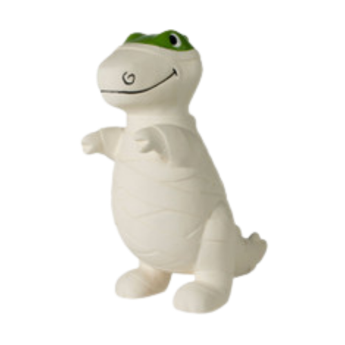 Pet Fringe Studio Halloween Here to Gauze Trouble Rex Latex Dog Toy 