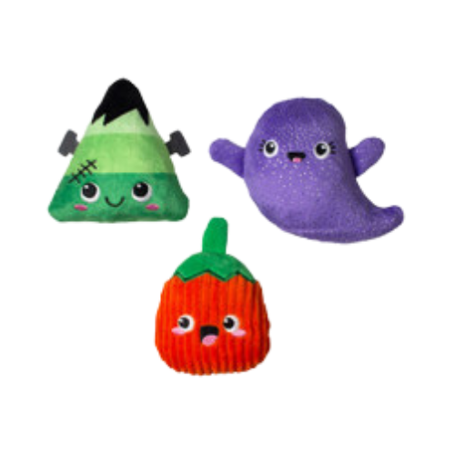 Pet Fringe Studio Halloween Spooky Squad Plush Dog Toys 3 pk
