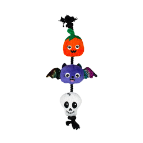 Pet Fringe Studio Halloween Literally Dead Cute Rope & Plush Dog Toy 