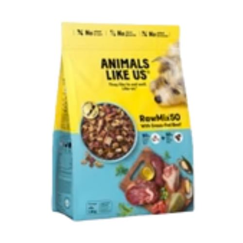 Animals Like Us RawMix50 with Freeze-Dried Grass-Fed Beef Dog Food