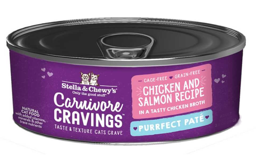 Stella & Chewy's Carnivore Cravings Purrfect Pate Chicken & Salmon Recipe Canned Cat Food