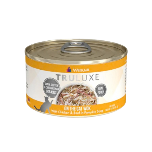 Weruva Truluxe on the Cat Wok with Chicken & Beef in Pumpkin Soup Grain-Free Canned Cat Food