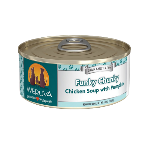 Weruva Funky Chunky Chicken Soup with Pumpkin Canned Dog Food