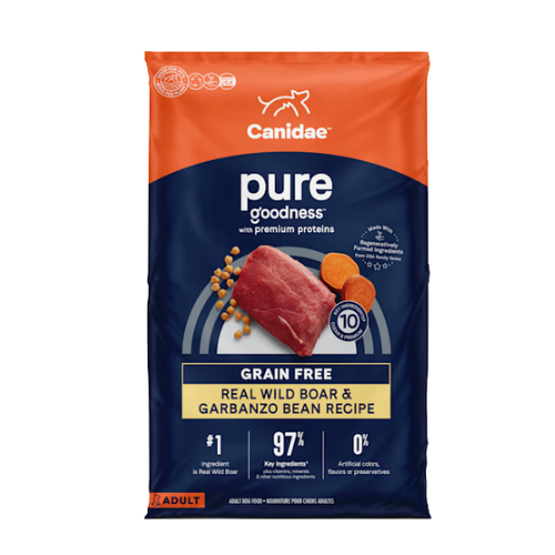 Canidae PURE Grain-Free Real Wild Boar & Garbanzo Bean Recipe Dry Dog Food 22 lb