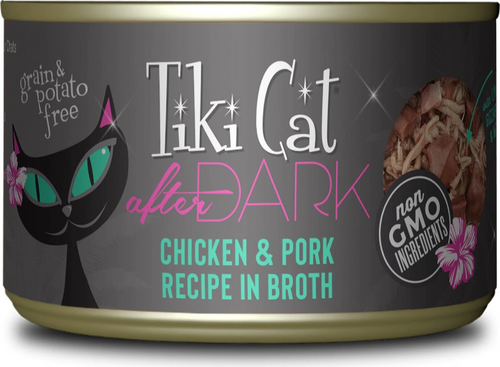 Tiki Cat After Dark Chicken & Pork in Broth Canned Cat Food